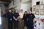 Robyn with Station 6 crew