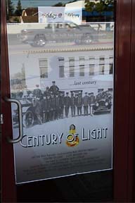 Poster on door