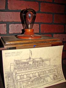 Palace Bulb with sketch of Theatre